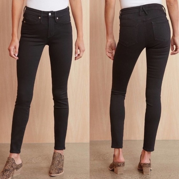 Good American Denim - Good American Black Good Leg Skinny Denim Jeans